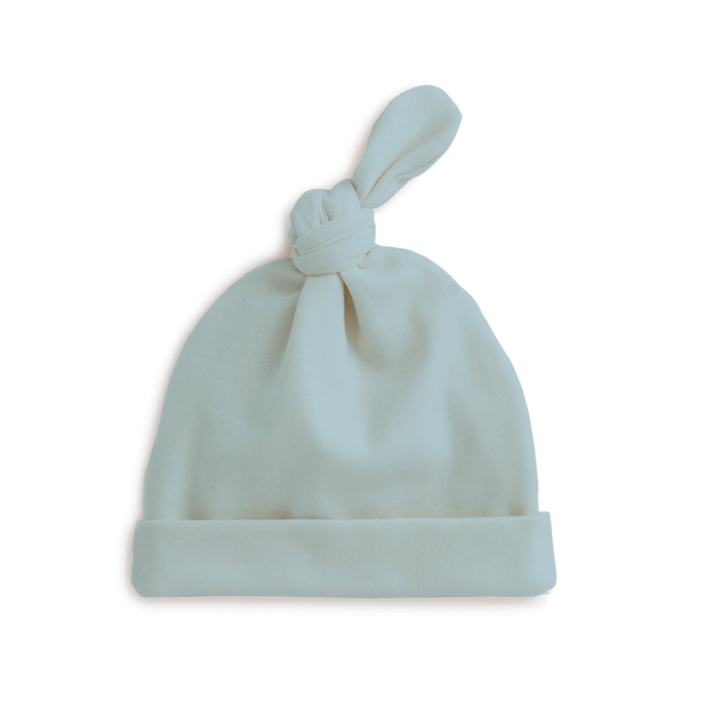 Knotted Baby Hat - Solid Pale Blue