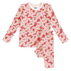 Kids Pajama Set - Pinwheel Flowers Pink
