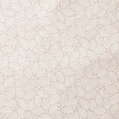 Belgian Linen - Leaves & Berries Taupe