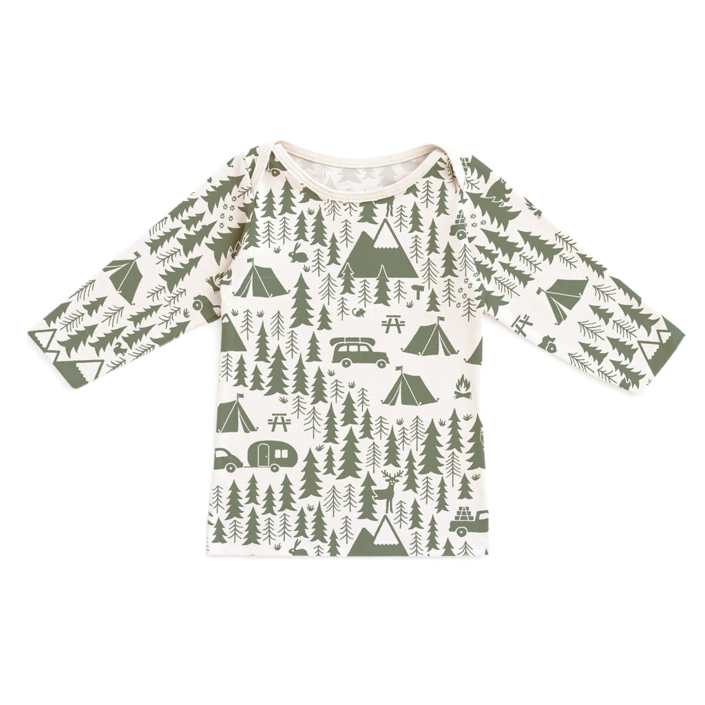Long-Sleeve Lap Tee - Campground Forest Green