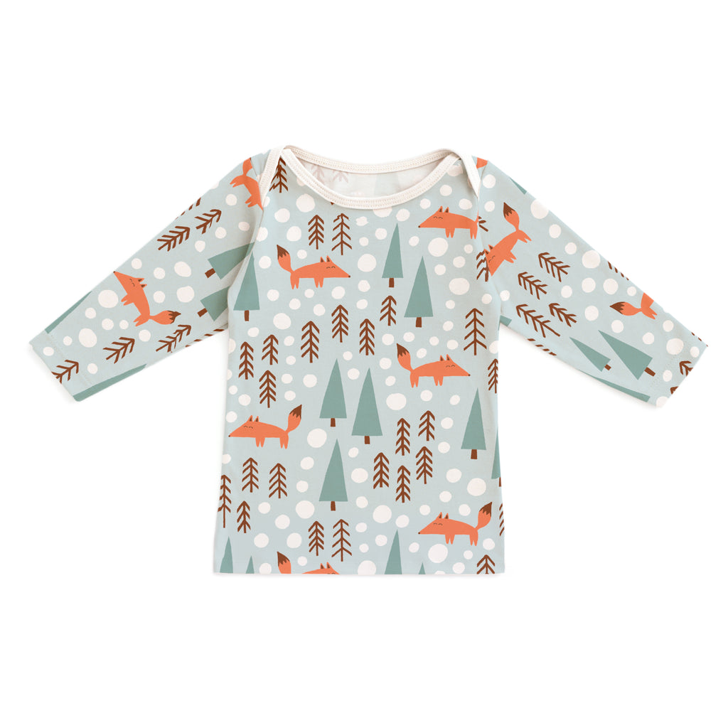 Long-Sleeve Lap Tee - Foxes Pale Blue
