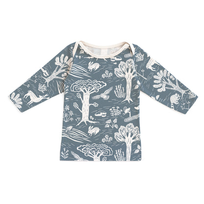 Long-Sleeve Lap Tee - In The Forest Slate Blue