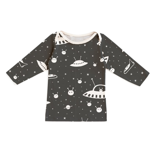 Long-Sleeve Lap Tee - Outer Space Charcoal