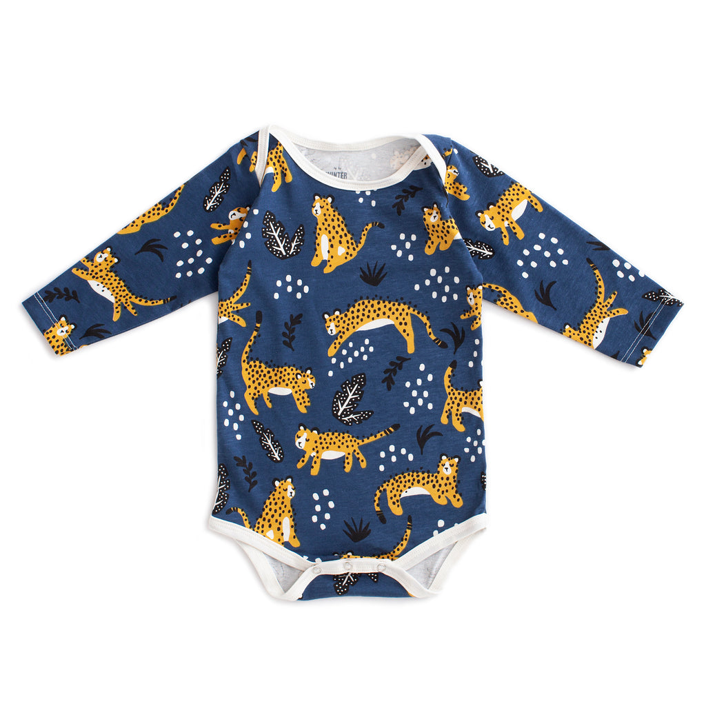 Long-Sleeve Snapsuit - Wildcats Navy