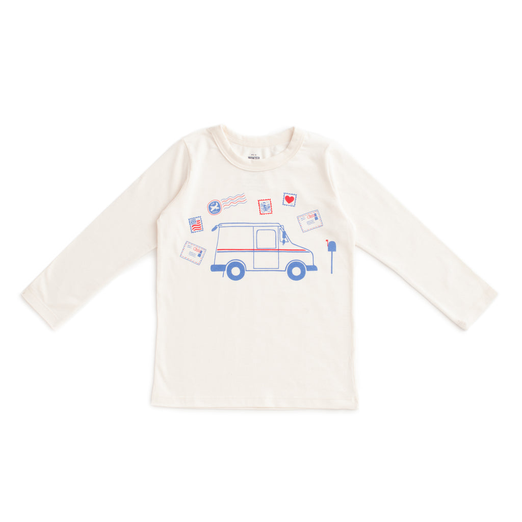 Long-Sleeve GRAPHIC Tee - Postal Service Natural