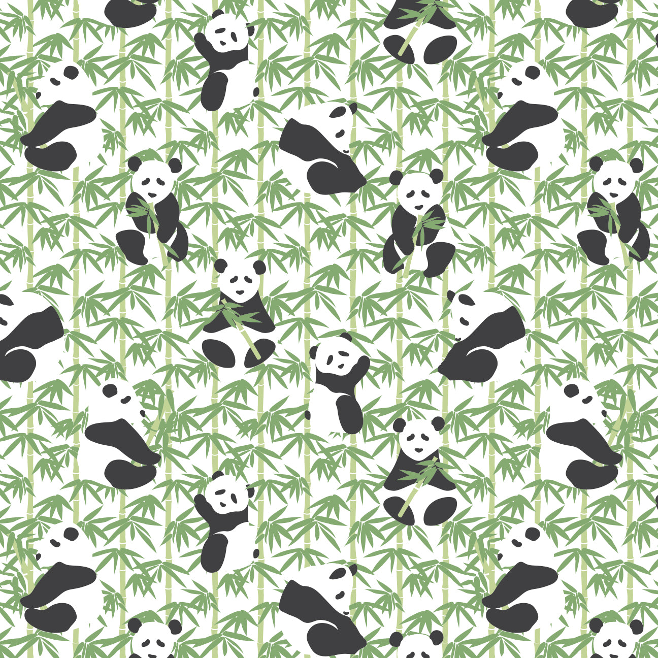 Long-Sleeve Romper - Pandas Green