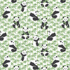 Long-Sleeve Snapsuit - Pandas Green