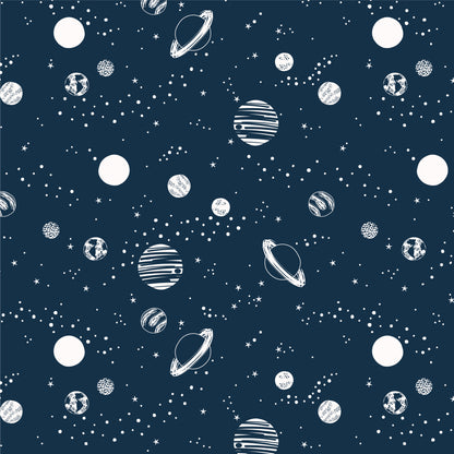 Long-Sleeve Lap Tee - Planets Night Sky