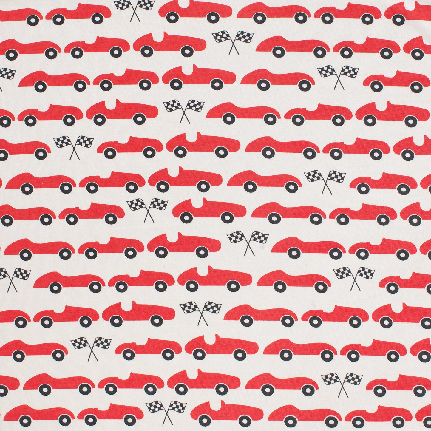 Long-Sleeve Lap Tee - Race Cars Red