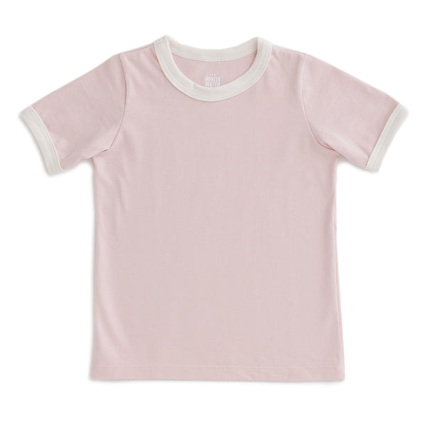 Ringer Tee - Solid Pink