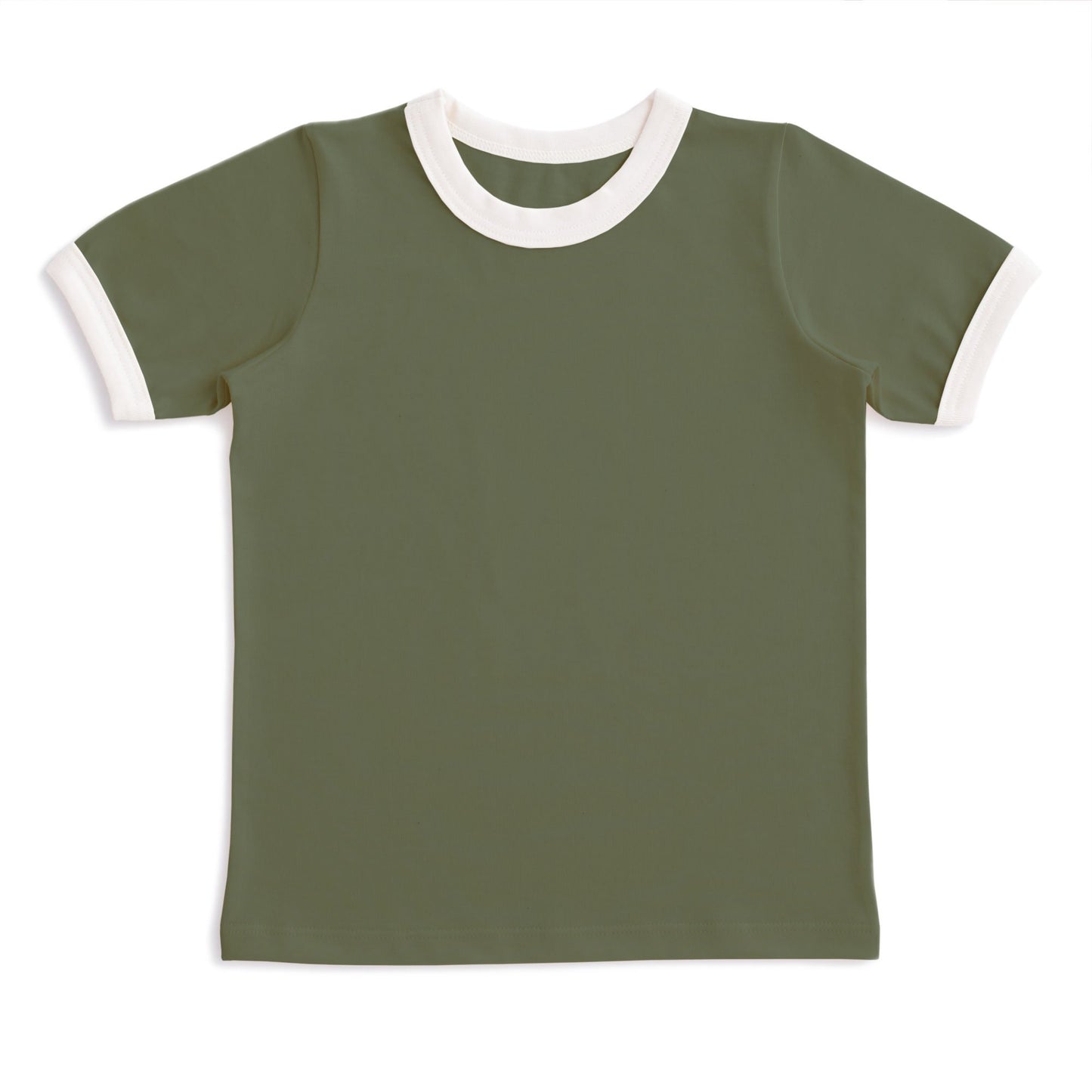 Ringer Tee - Solid Forest Green