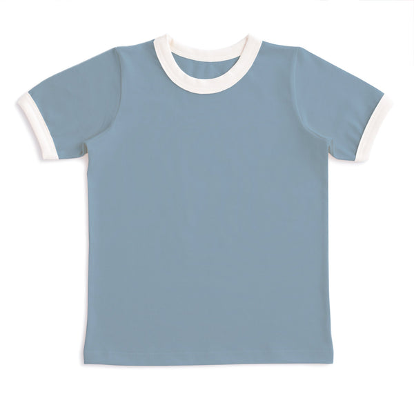 Ringer Tee - Solid Mountain Blue