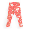 Kids Pajama Set - Art Supplies Coral
