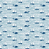 Women's Stockholm Dress (No Pockets) - Sailboats Ocean Blue & Navy