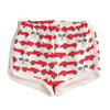 French Terry Shorts - Race Cars Red