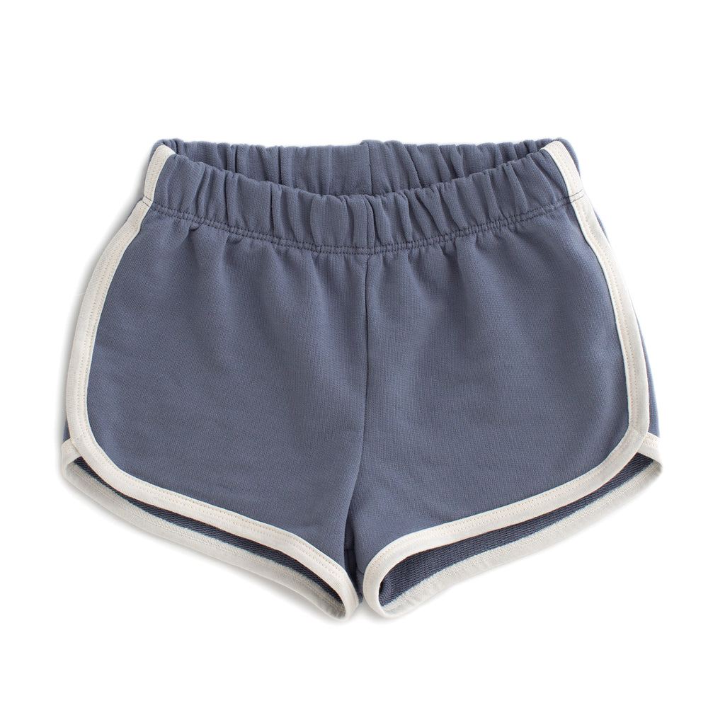 French Terry Shorts - Solid Slate Blue