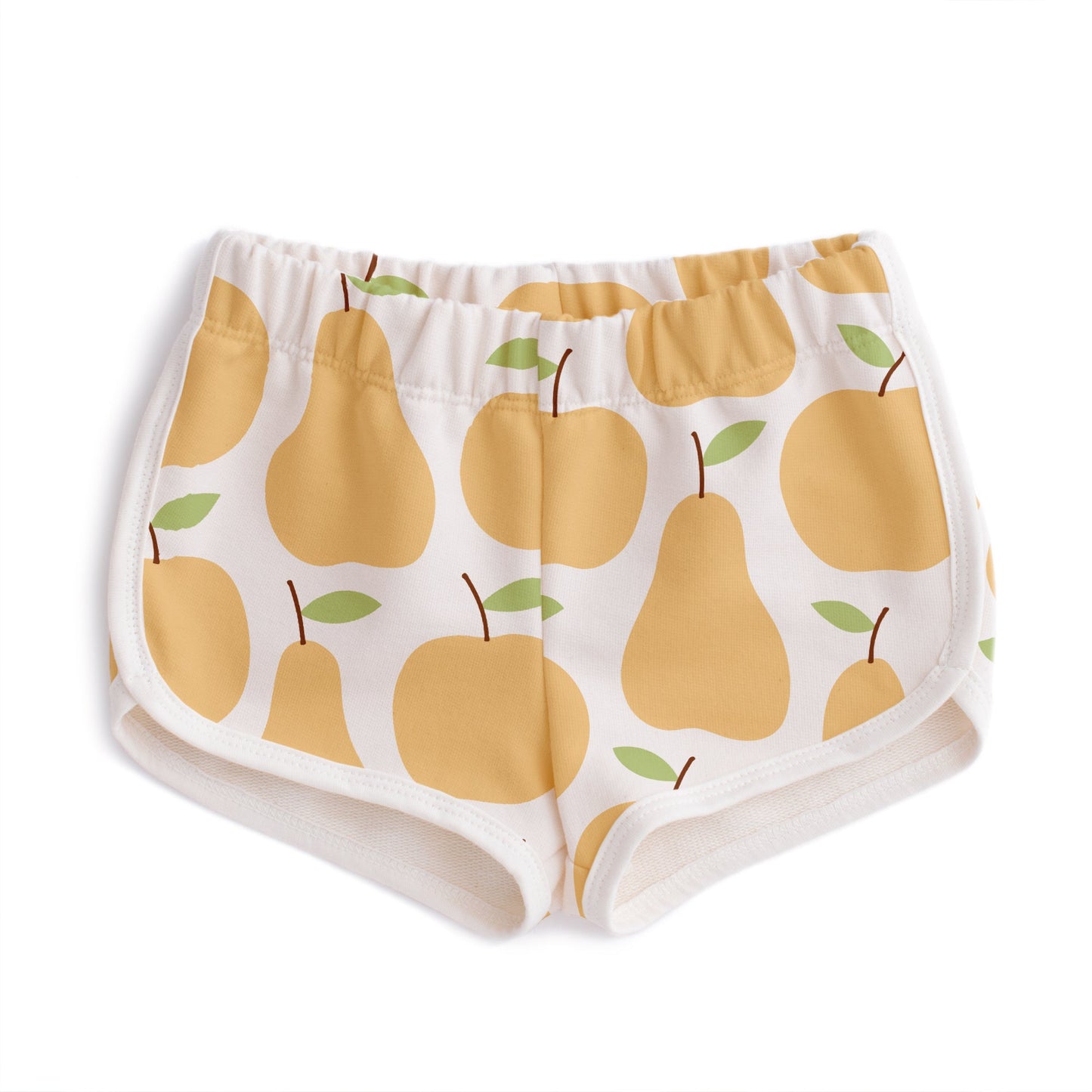 French Terry Shorts - Apples & Pears Yellow