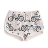 French Terry Shorts - Bikes Slate Blue