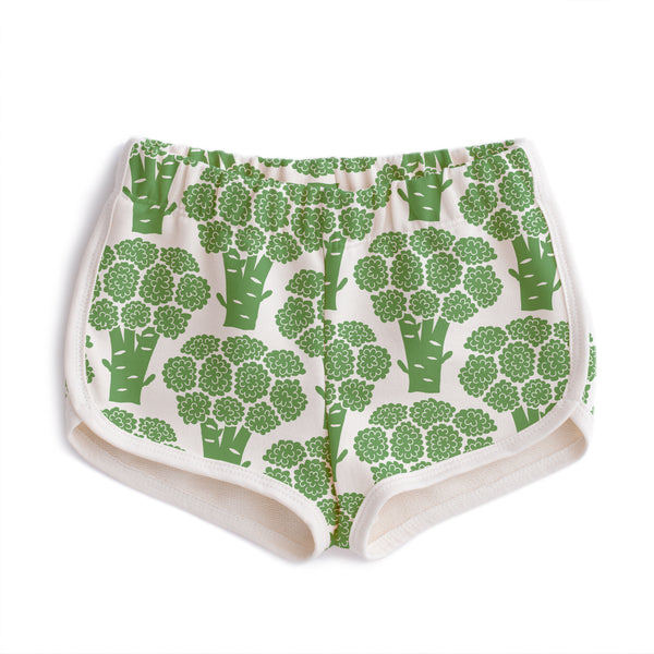 French Terry Shorts - Broccoli Green