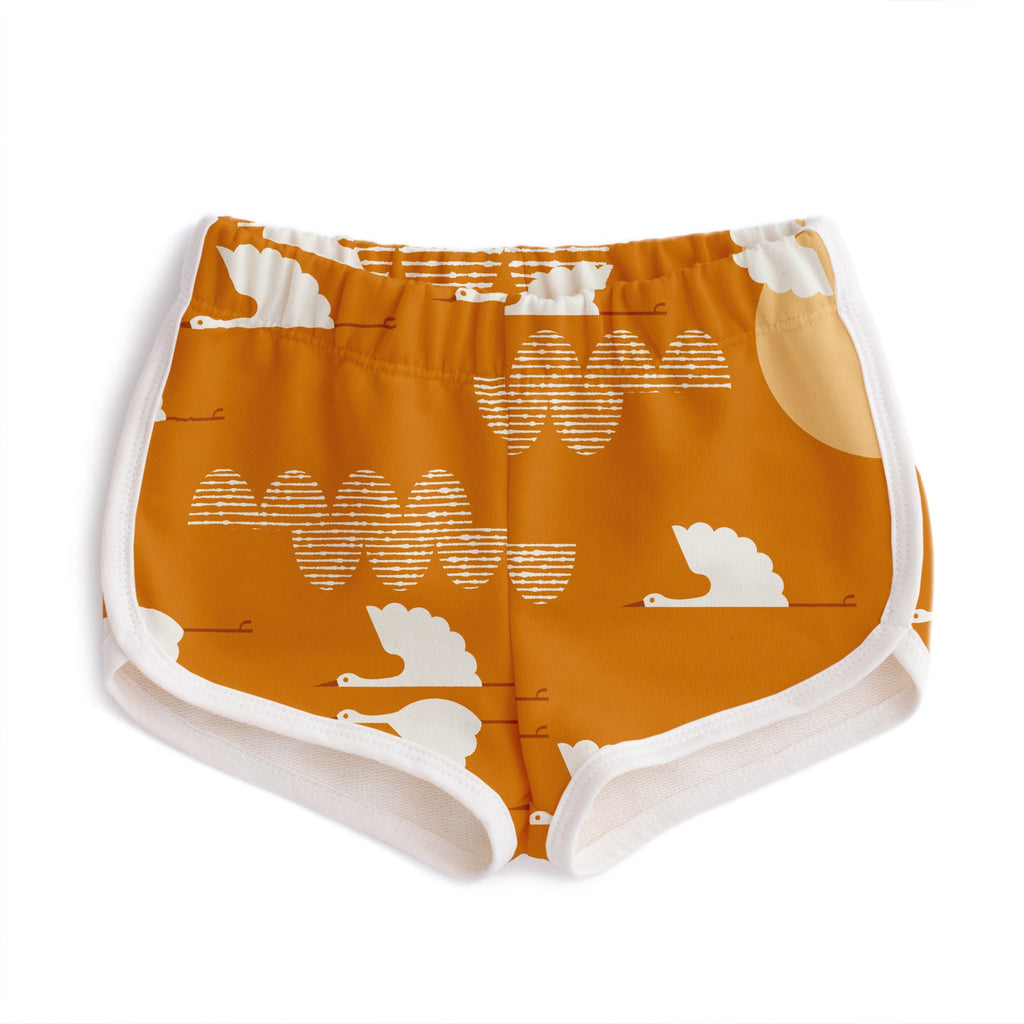 French Terry Shorts - Cranes Gold