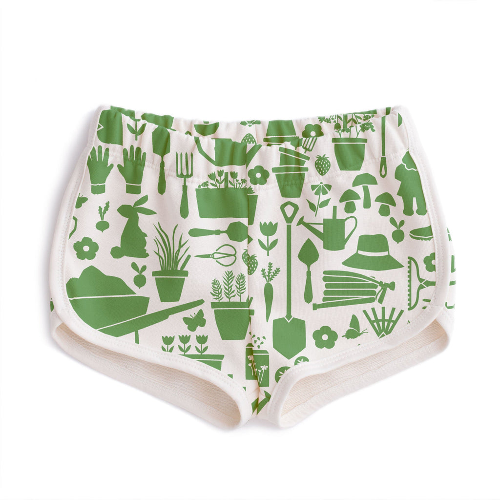 French Terry Shorts - Garden Tools Green