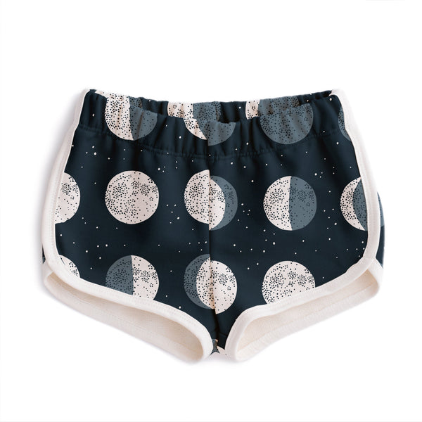 French Terry Shorts - Moons Night Sky