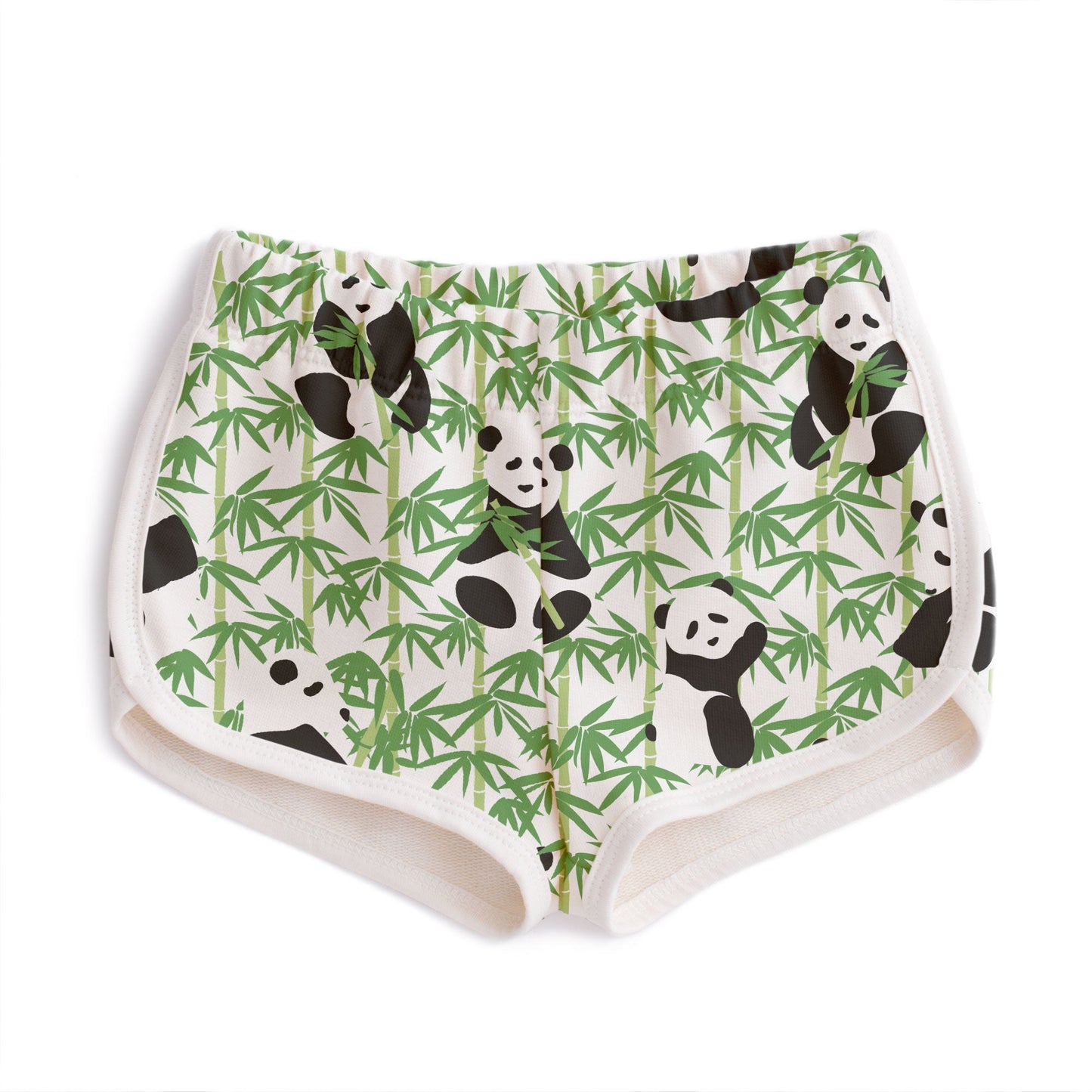 French Terry Shorts - Pandas Green