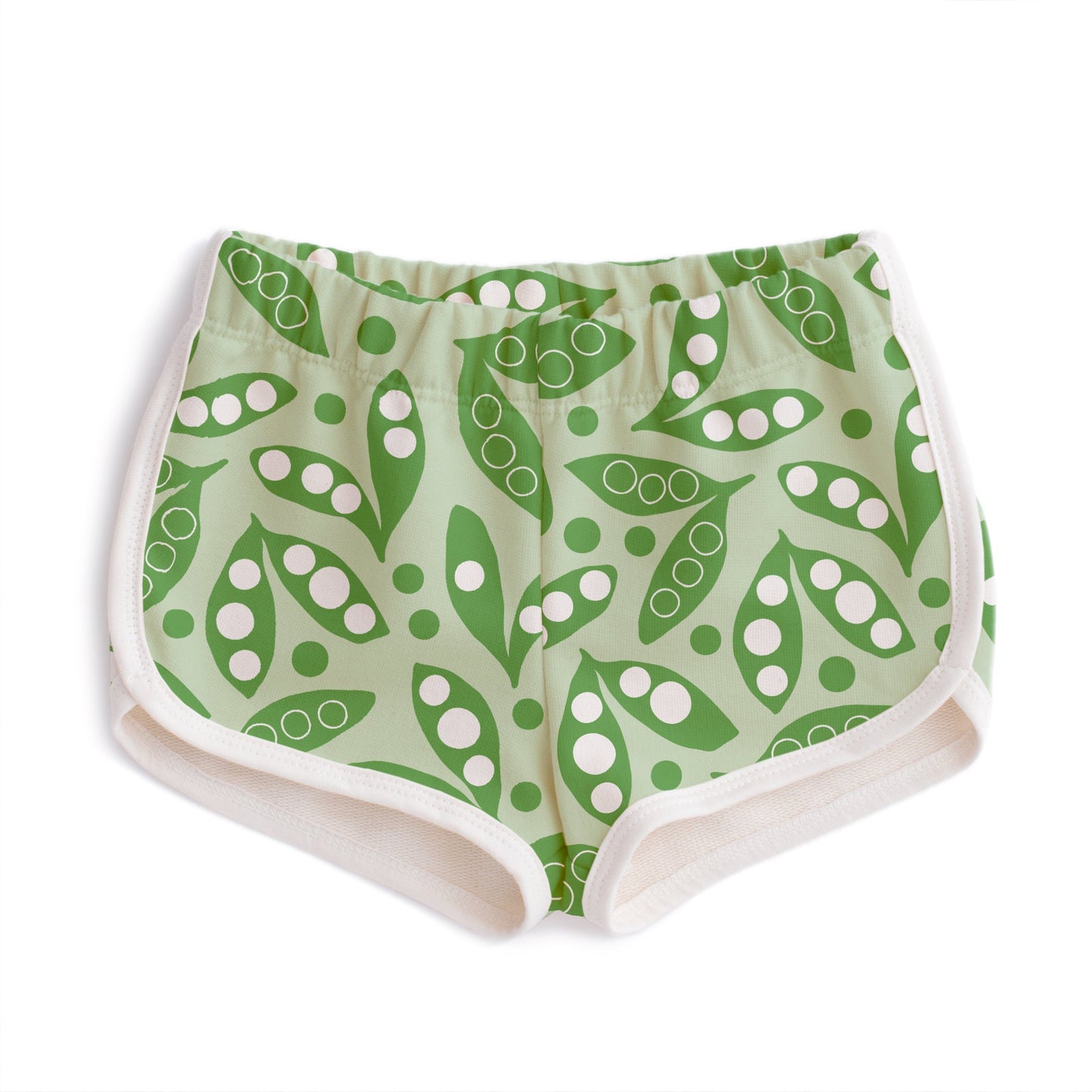 French Terry Shorts - Snow Peas Green