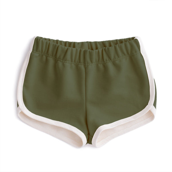 French Terry Shorts - Solid Forest Green