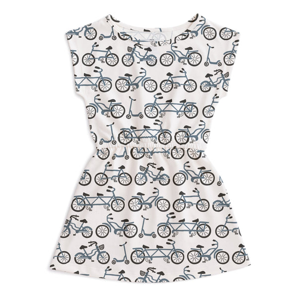 Sierra Dress - Bikes Slate Blue