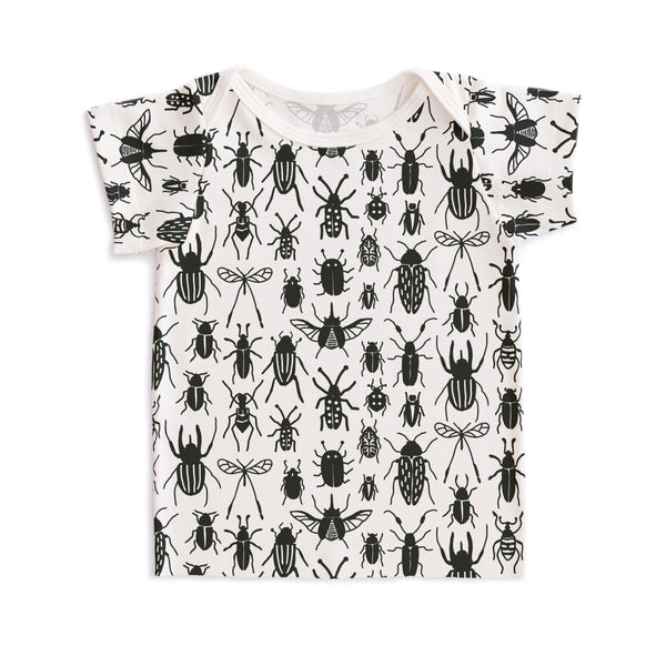 Short-Sleeve Lap Tee - Bug Collection Black
