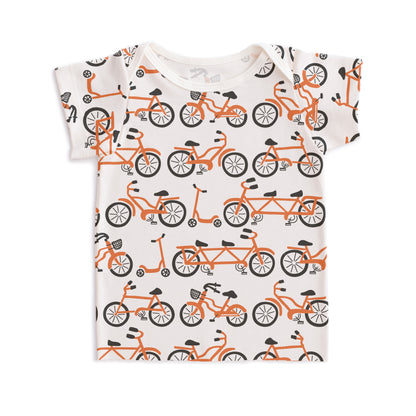 Short-Sleeve Lap Tee - Bikes Orange