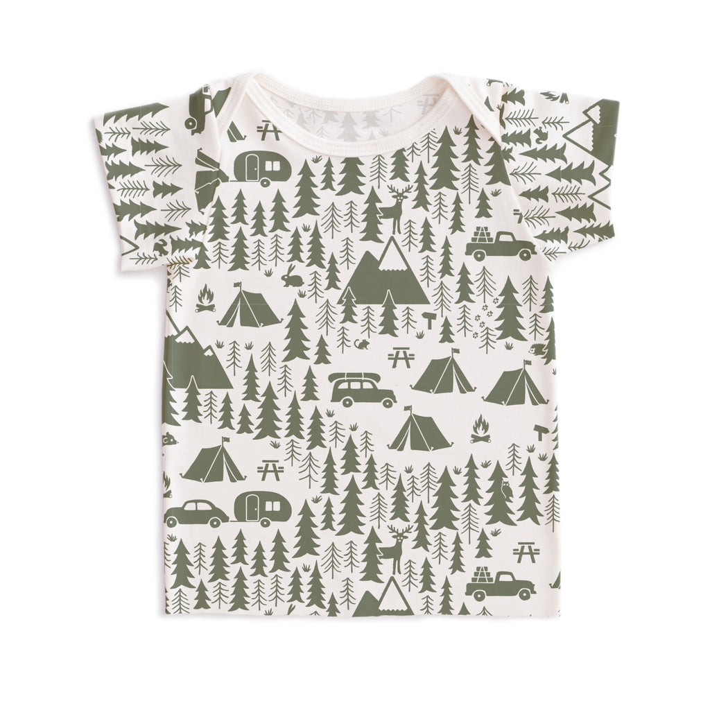 Short-Sleeve Lap Tee - Campground Forest Green