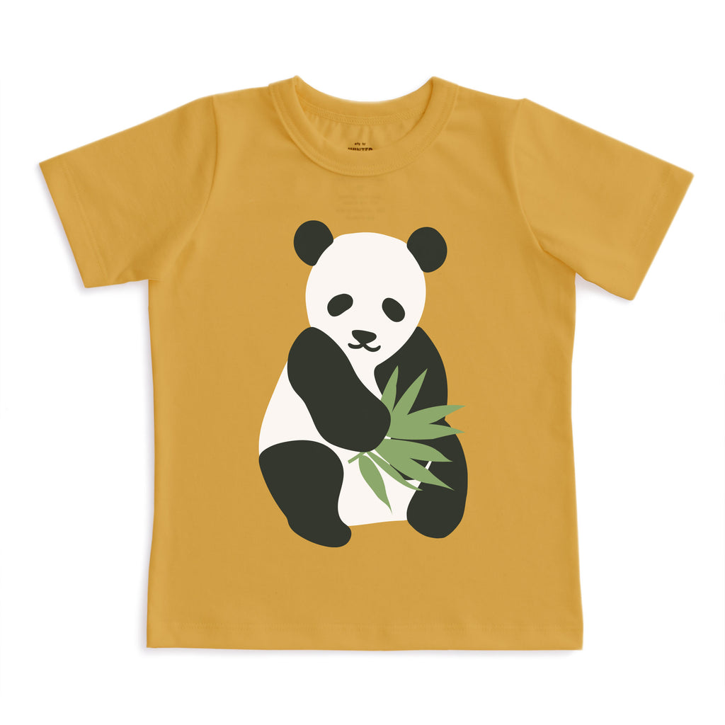 Short-Sleeve GRAPHIC Tee - Panda Ochre