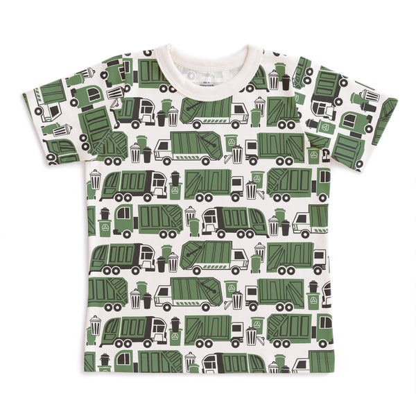 Short-Sleeve Tee - Garbage & Recycling Green