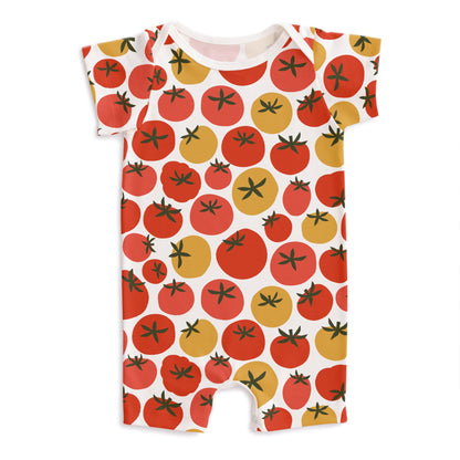Summer Romper - Tomatoes Red & Yellow