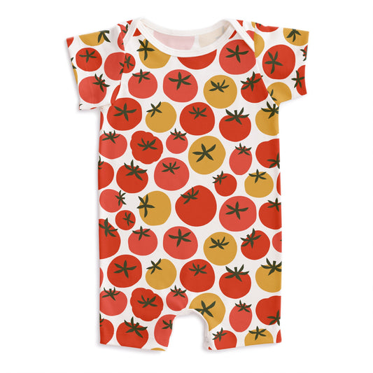 Summer Romper - Tomatoes Red & Yellow
