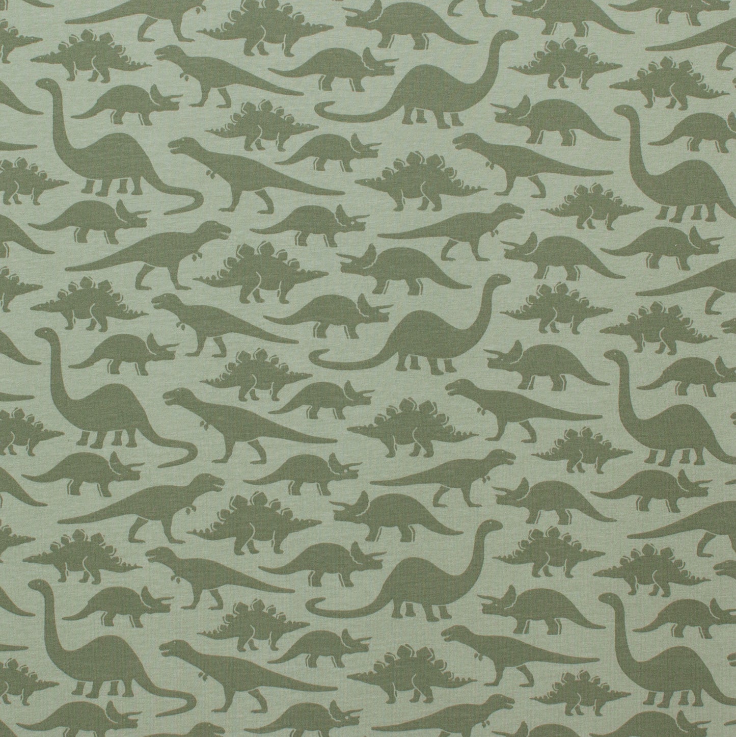 Fitted Crib Sheet - Dinosaurs Sage