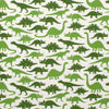 Fitted Crib Sheet - Dinosaurs Green