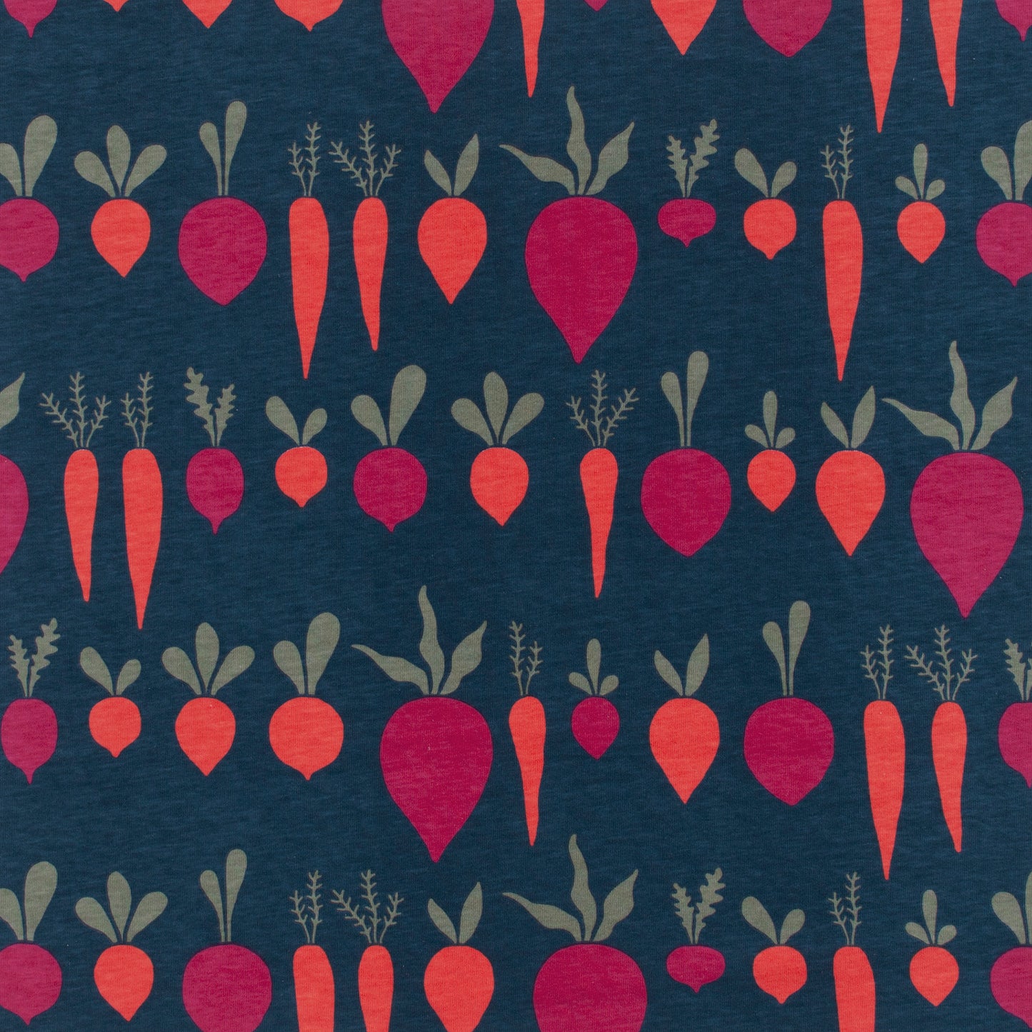 Fitted Crib Sheet - Root Vegetables Night Sky