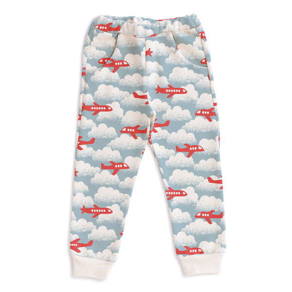 Sweatpants - Airplanes Red & Blue