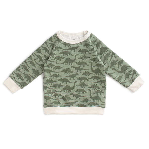 Sweatshirt - Dinosaurs Sage
