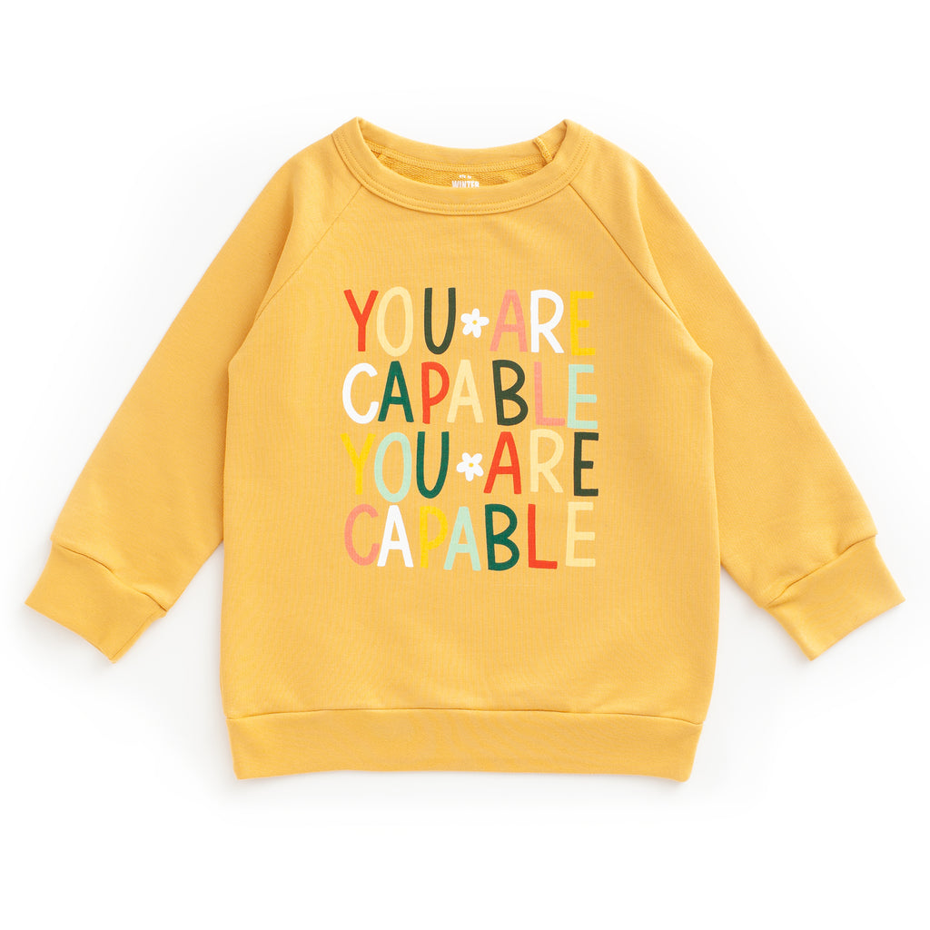 Sweatshirt - You Are Capable Ochre