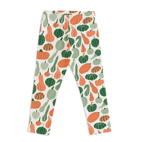 Leggings - Gourds & Pumpkins Green & Orange