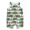Tank Top Romper - Garbage & Recycling Green