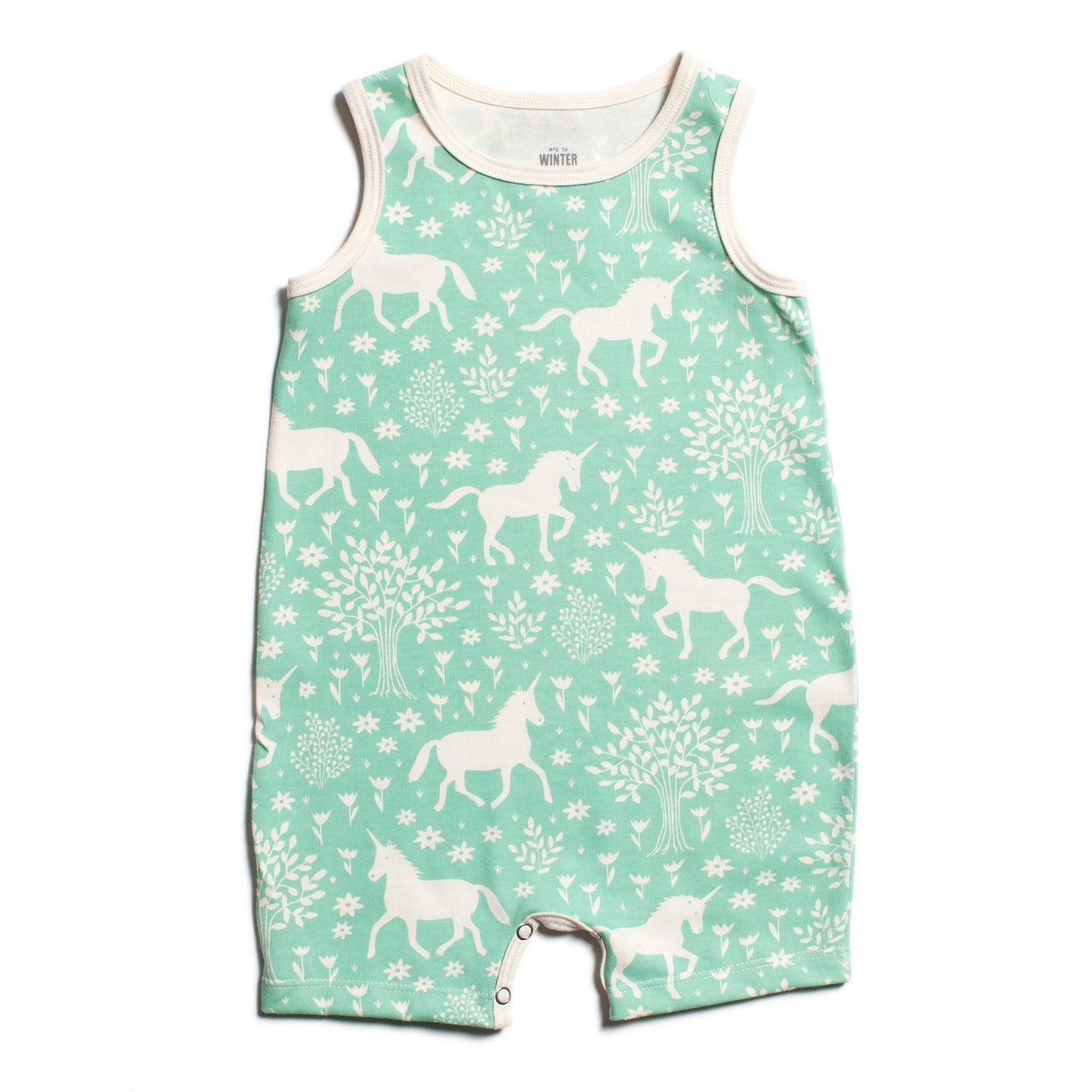 Tank Top Romper - Magical Forest Mint
