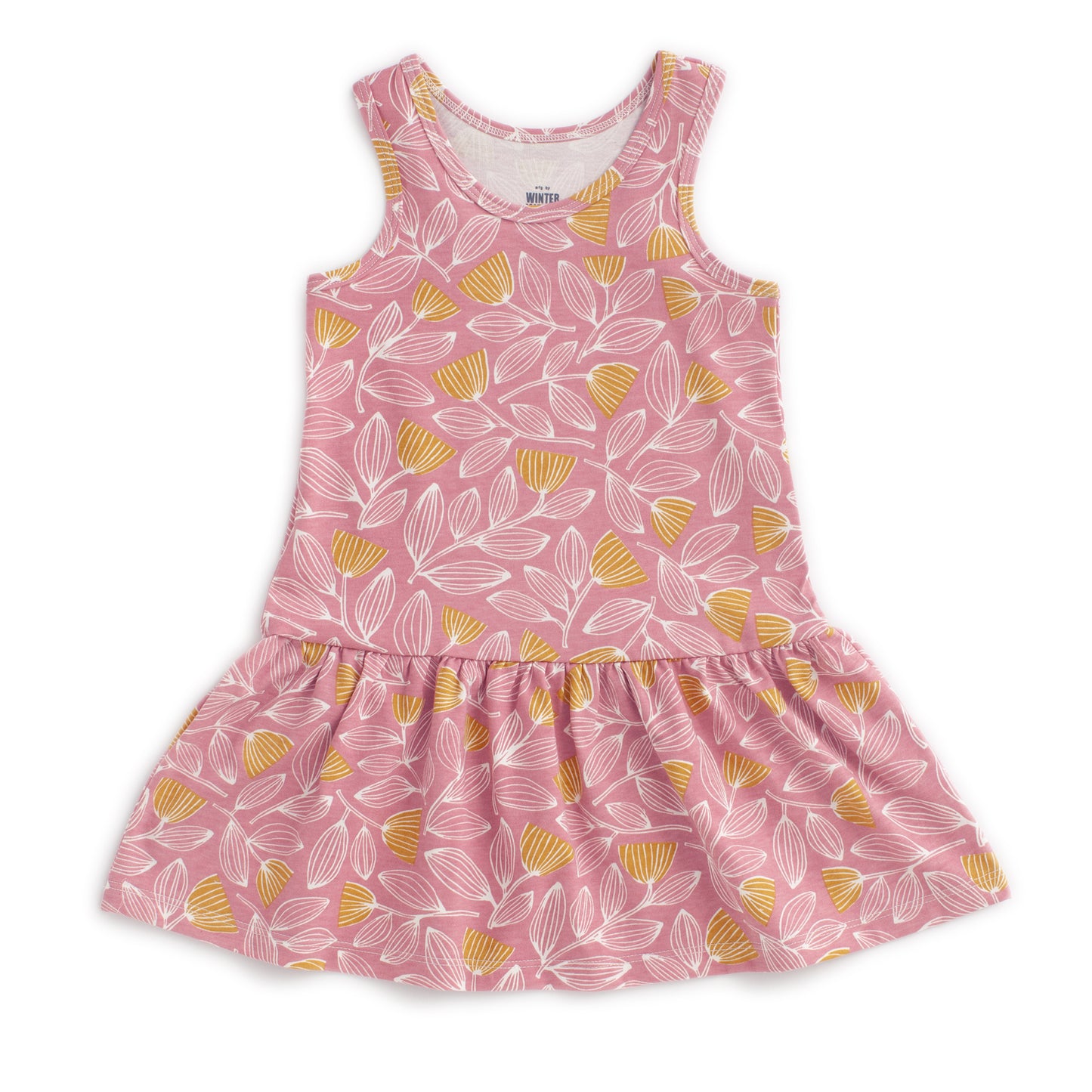 Valencia Dress - Holland Floral Dusty Pink & Yellow