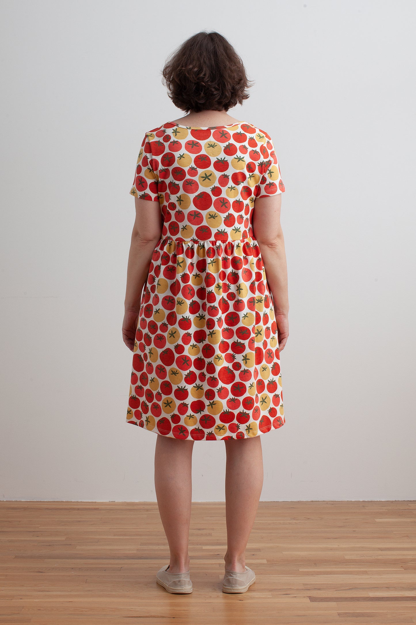 Women's Stockholm Dress - Tomatoes Red & Yellow