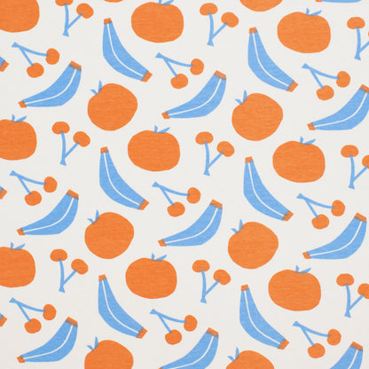 Knotted Baby Hat - Yummy Fruit Blue & Orange